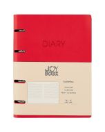Ежедневник на кольцах Канц Эксмо А5. Недатир, 136л. Joy Book. Особый красный