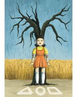 Обложка для паспорта. Кукла (по мотивам сериала "Игра в кальмара")