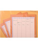 Планер настенный (280х435), полудатированный, 6л. Евроспираль с ригелем. Family time