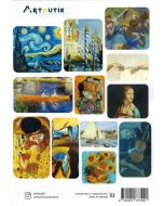 Ինքնակպչուն պիտակ. Արվեստ mix. Կոդ 51