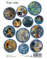 Ինքնակպչուն պիտակ. Արվեստ mix. Կոդ 52