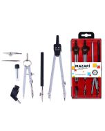 Готовальня пластиковая 7 предметов (циркуль 140мм, циркуль- трансформер 95мм, рейсфедер)