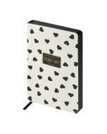 Ежедневник Альт А5 Black&White, Сердечки