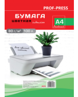 Цветная Бумага А4 100л. Зеленая