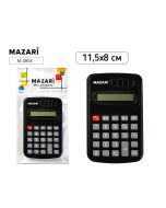 Калькулятор карманный Mazari, 8 раз., батарейка AG10, 115х80мм.