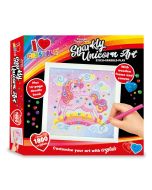 Love Crystals. Create Your Own Sparkly Unicorn Art