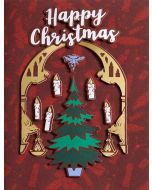 Harry Potter-great Hall Christmas Ornament Embellished Card holiday