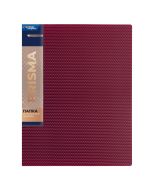 Папка с металлическим прижимом Expert Complete Prisma 20мм, 700мкм. А4. рубиновая