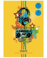 Набор нотных листов и шпаргалок А4 30л. Музыкальное настроение