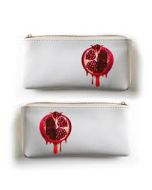 Пенал-косметичка 1 отделение на молнии. Сочный гранат 