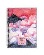 Скетчбук А5 100л. 100гм. евроспираль. Акварельный пейзаж