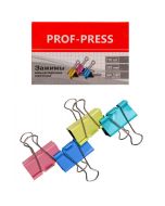 Зажим для бумаг цветной 32мм, 12шт. 