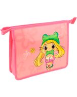 Папка для тетрадей А5 на молнии. Милая девочка