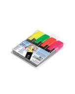 Набор из 4 текстовых маркеров, скошенный стерж. 1-5мм