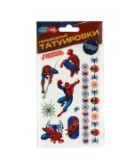 Тату человек-паук, светящиеся в темноте, 1 лист, в пакете МУЛЬТИ АРТ 