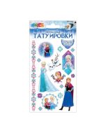 Тату снежная принцесса, 1 лист, в пакете МУЛЬТИ АРТ 
