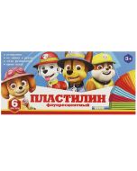 Щенки, пластилин неон 6 цв (90г) MultiArt