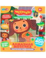 Алмазная мозаика Чебурашка 15*15, в коробке