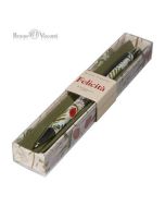 Ручка металлическая Альт шариковая  "Flora" Луговые травы, синяя, 0,7 мм, в подарочной упаковке