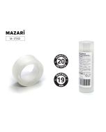 Скотч Mazari 19мм х 20м, 35мкм прозрачный