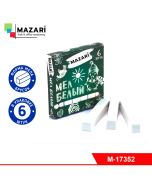 Мел белый Mazari 6шт.