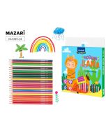 Карандаши цветные Mazari пластиковые 24 цв. Llama