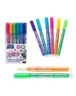 Набор маркеров-красок Mazari с блёстками Sparkle, 6 цв.