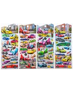 Наклейки декоративные Mazari 4 дизайна, Машинки 