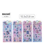 Наклейки декоративные Mazari 4 дизайна, Ушастик 