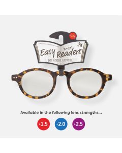 Easy Readers - Librarian Round Tortoiseshell (+2.5)