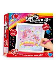 Love Crystals. Create Your Own Sparkly Unicorn Art