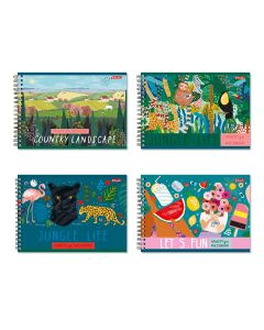 Альбом для рисования А4 евроспираль 48л. Дивный мир