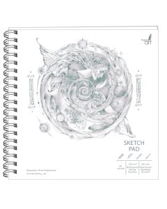 Скетчпад 190х190 60л. евроспираль. Soft Touch. Хранительница снов