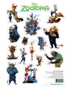 Ինքնակպչուն սթիքեր  "Zootopia " 