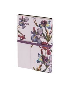 Ежедневник Альт А5 "Flora, Ирисы" на резинке