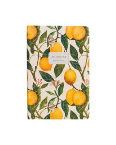 Записная книжка Альт  "Megapolis Journal" А5, 100л.  на резинке "Flora paradise lemons " Линейка