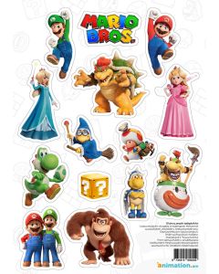 Ինքնակպչուն սթիքեր  "Mario Bros" 