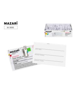 Бейдж Mazari IDENTIFY, 90x55мм, метал. зажим и булавка