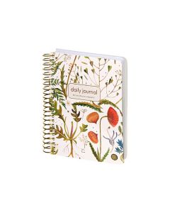 Ежедневник Bruno Visconti А6 136л.   на золотом гребне «cute diary» "flora. Луговые травы"